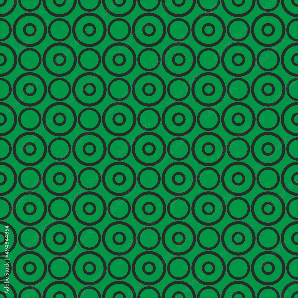 Aufkleber seamless vector pattern with dots on fresh grass green background
