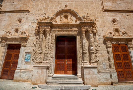 Front of the former Church of Roser, currently converted into a Municipal Exhibition Centre