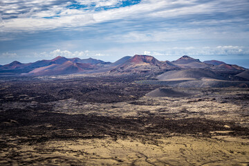 Vue sur Parc national de Timanfaya à Lanzarote © Paul