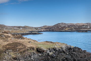 Fototapeta na wymiar Grosebay on the East coast of the Isle of Harris, Scotland