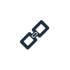 Website link icon isolated on a white background.  link symbol for web and mobile apps.  Vector illustration