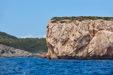 Balearic islands mediterranean coastline. Cabrera archipelago. Mallorca