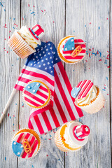 Patriotic USA cupcakes