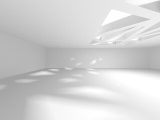 Abstract White Architecture Design Concept