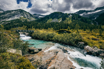 river in the mountains