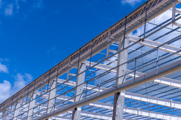 siding structural frame of warehouse building ,Warehouse construction 