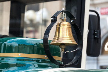Gold pendant bell hanging