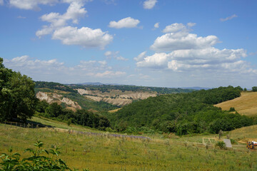 Obraz premium Country landscape near Bagnoregio, Lazio, Italy