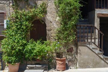 Fototapeta na wymiar Bomarzo, medieval village in Viterbo province