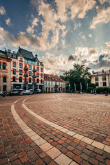 old town square in krakow