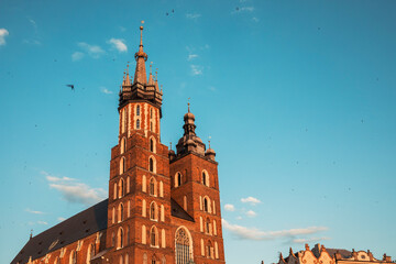 view of the cathedral of krakow