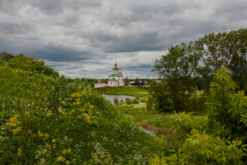 Ancient temples and monasteries of the city of Suzdal. Russia.
