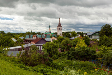 Ancient temples and monasteries of the city of Suzdal. Russia.