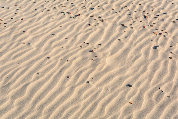 Pattern of the sand on the beach