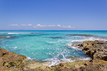 A Natural pool with clear water