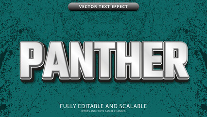 panther text effect editable eps file