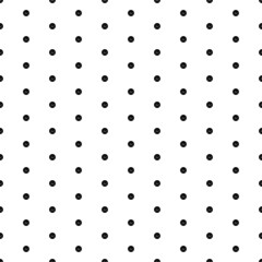 Square seamless background pattern from geometric shapes. The pattern is evenly filled with small black depression symbols. Vector illustration on white background