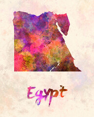 Egypt in watercolor