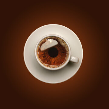 Creative Photo Manipulation with Coffee and Eye