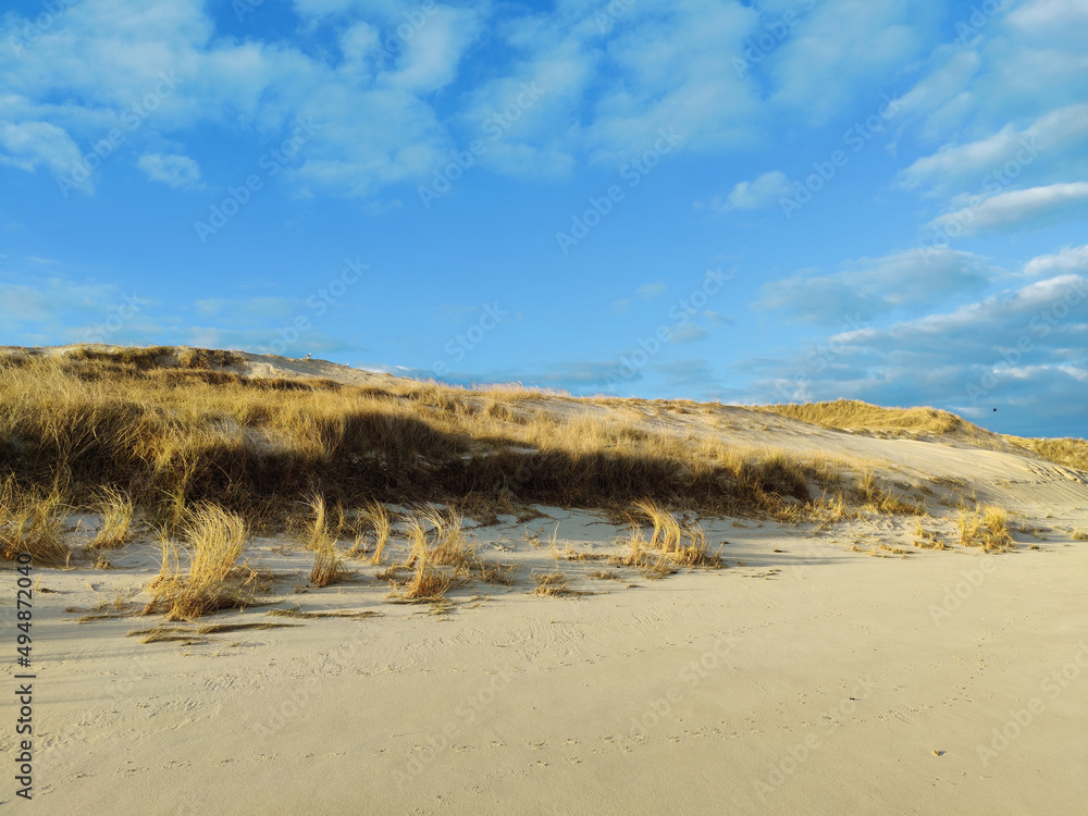 Poster Beautiful shot of a beach landscape view