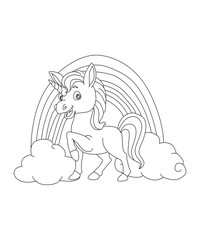 Unicorns vector. Coloring book page unicorn.
Children background.
Coloring page unicorn.
Magic pony cartoon. Sketch animals.
Animals coloring page.
Animals vector.
Cute unicorn with flowers.