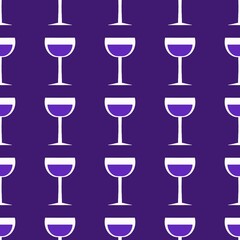 Seamless pattern with glass with wine for fabrics and textiles and linens and gifts and cards and kitchen