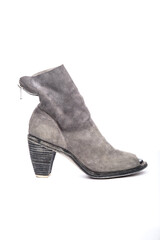 unusual women shoes isolated on white