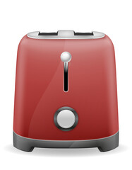 vintage old retro toaster stock vector illustration