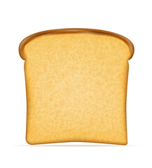 toasted bread for toasting in a toaster stock vector illustration