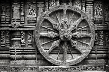 Wheel of Samsara. Konark Sun Temple