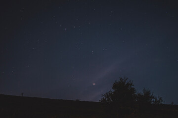 starry night sky at elan valley
