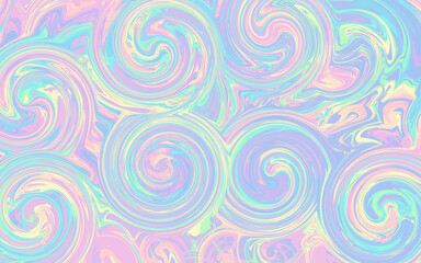 Abstract Colorful Marble Background. Glossy And Shiny Swirl Wallpaper.