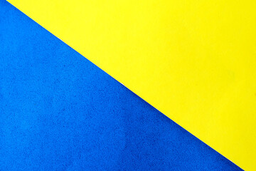 Blue and yellow paper background