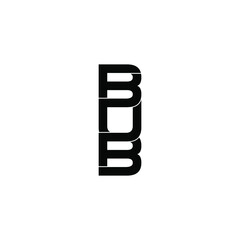 bub letter original monogram logo design