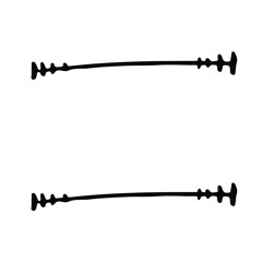 Hand drawn sketch frame. Skribble doodle illustration.