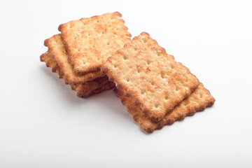 Sesame cracker, cracker, cookie cracker on different backgrounds