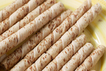 detail short of wafer roll chocolate