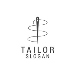 Tailor logo icon design template. Elegant, luxury, premium vector