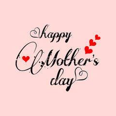Fototapeta na wymiar Vector illustration of Mothers day. Happy Mothers day isolated on background. Happy Mothers day Greeting card.
