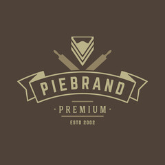 Bakery shop logo template. Vector object and icons for pastry food label