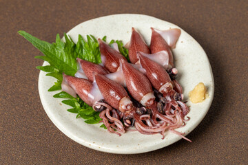 新鮮なホタルイカ