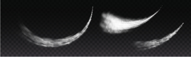 Aircraft chemtrail, plane smoke trails, jet clouds © Little Monster 2070