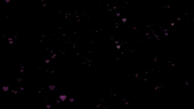 heart rain with alpha channel