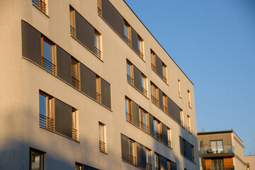 modern apartment building in the city