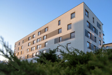 Fototapeta premium modern apartment building in the city