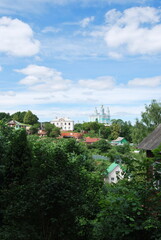 Fototapeta na wymiar View of the Annunciation Church and St. George's Church in Smolensk
