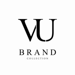 Letter VU vector logo design symbol  icon emblem