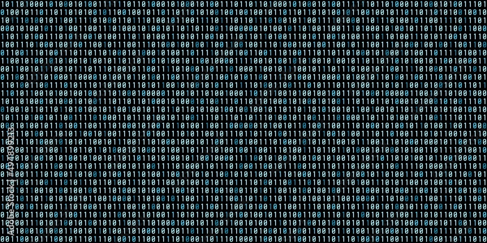 Poster binary code background