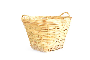 Fototapeta na wymiar wicker basket isolated on white
