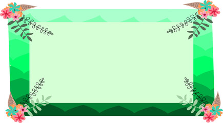  frame with flowers bouquets. border.